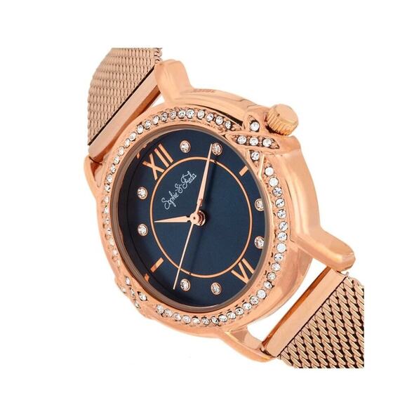 WOMEN'S WATCH SOPHIE & FREDA LUXURY "RENO" BRACELET WITH SWAROVSKI CRYSTALS NEW! - Picture 3 of 5